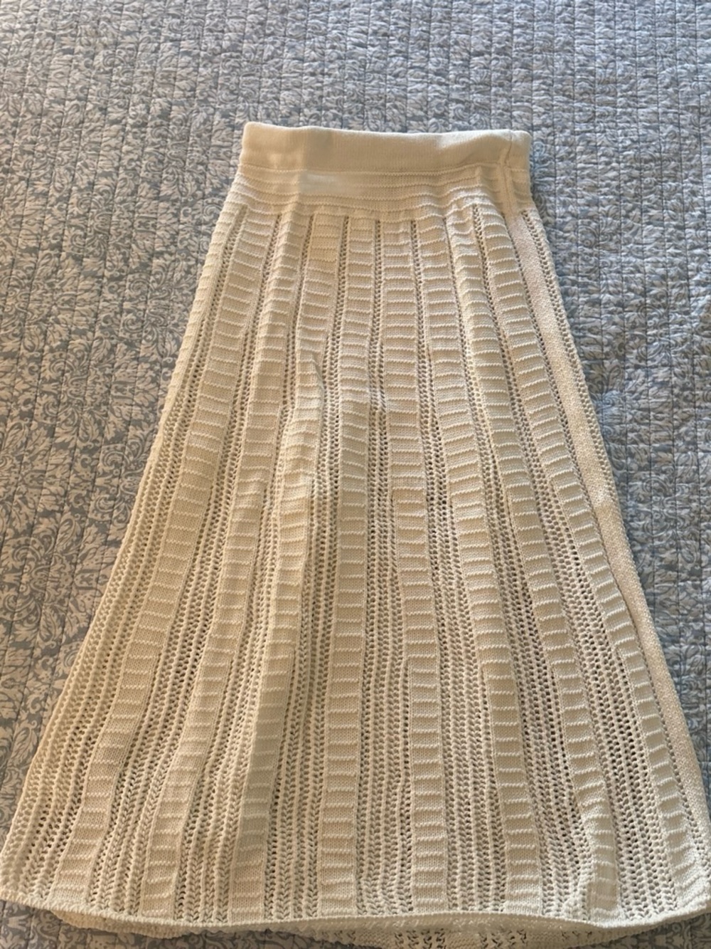 Mango Cream Knit Maxi Skirt